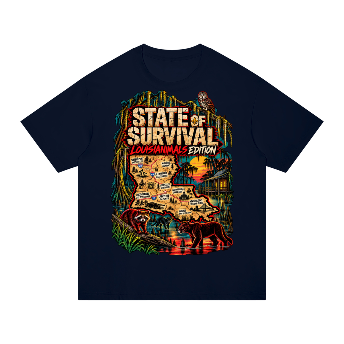 Built Different Louisiana — Rooted Deep Tee