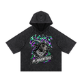 GOAT As Advertised Snow Washed Hooded Boxy Tee