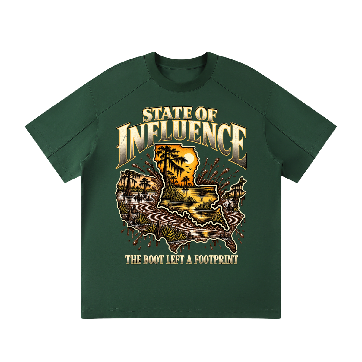 Built Different Louisiana Raglan Street Tee