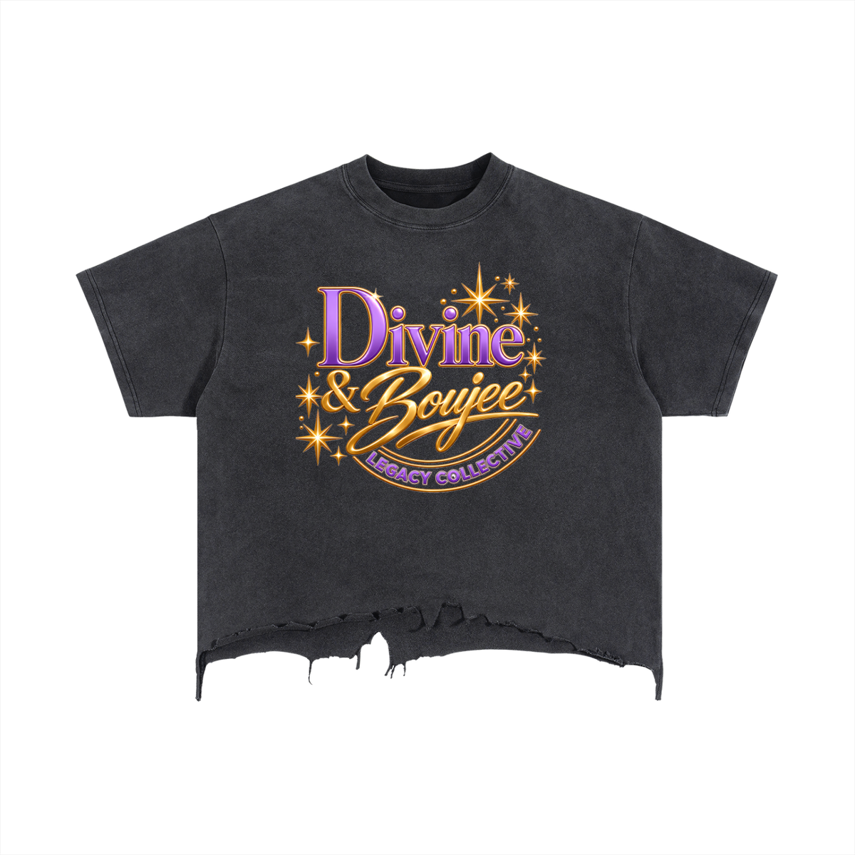 Divine & Boujee Legacy Collective Distressed Boxy Tee