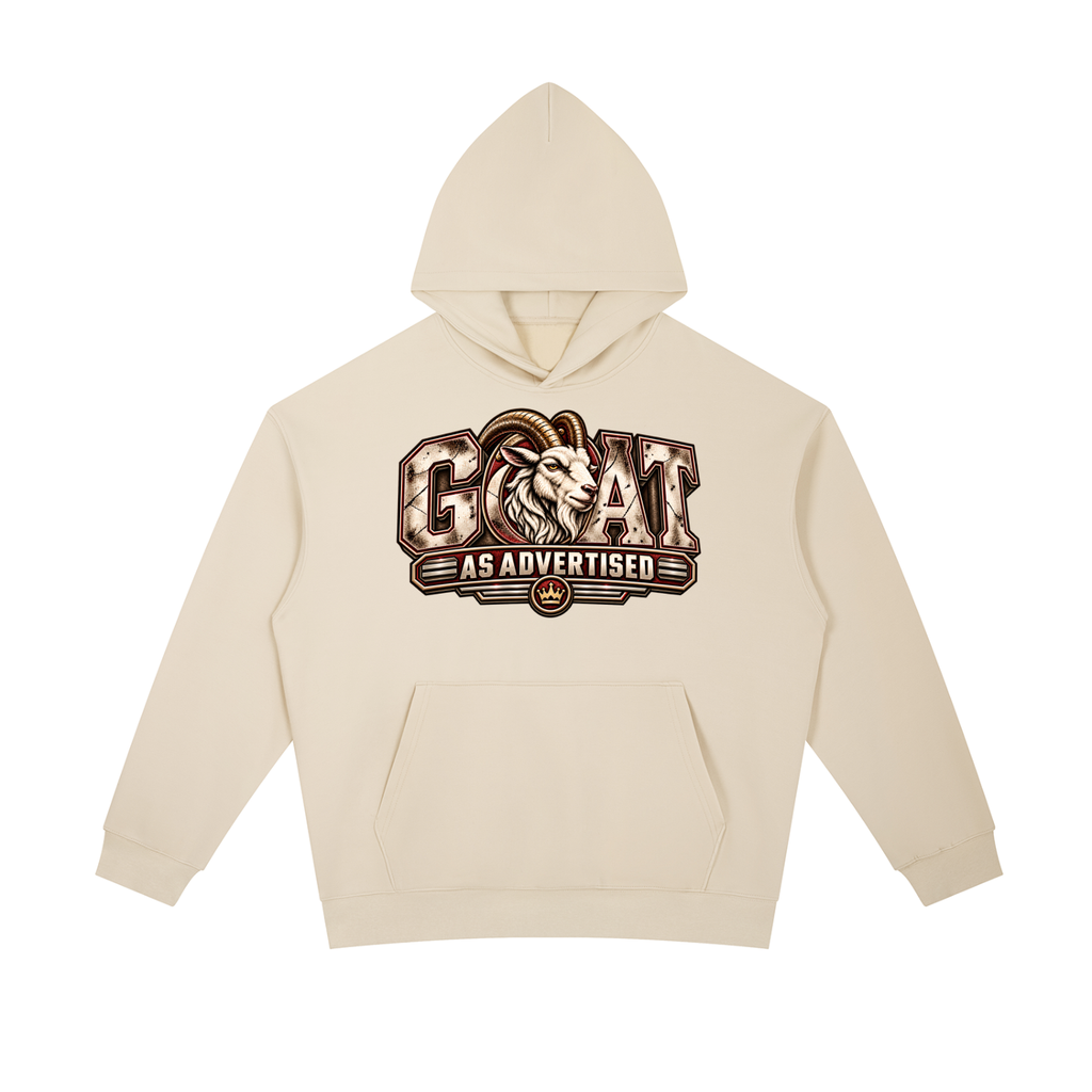 GOAT As Advertised Heavyweight Hoodie – Camel